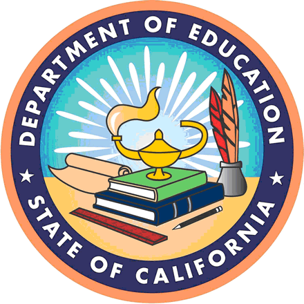 The logo for the department of education - state of california